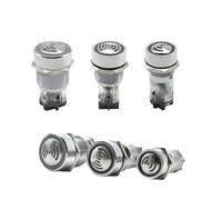 3MOG7Y1 Buzzer Speaker Warning Device Light with Flashing LED Waterproof 22mm 12V 24V Metal Buzzer 16mm19mm AD16-22SM Panel Diameter