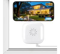 3MP 2K Indoor Window Camera, 2.4GHz & 5GHz WiFi Window Cameras for Home Security with AI Colour Night Vision, Motion & Person Detection, Two-Way Audio, Anti-Glare Night Vision, 24/7 Recording