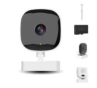 3MP 2K Window Camera, 2.4GHZ & 5GHZ WiFi, Security Camera for Home Security, Looking Outside, High-Definition Color Night Vision,Person & Motion Detection, 24/7 Recording (1pc+128G car)