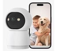 3MP HD Indoor Camera, Pet Cameras with Phone App, 2.4G Wifi Home Security Camera, Security Camera Indoor, AI Alarm Push, LED, Night Vision, Motion Tracking, PTZ, Two Way Audio, Local Storage
