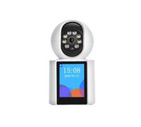 3MP HD wireless PTZ camera with two-way audio video screen, face follow tilt zoom function, night vision, WiFi remote monitoring home security for seniors, children, pets (32G)
