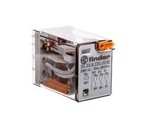 3P 10A 230V AC Miniature Relay Push Button 55.33.8.230.0010