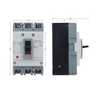 3P 125A AC400V 15kA MCCB Moulded Case Circuit Breaker Solar Switch Motor Protection(100A)