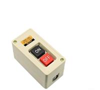 3P 3 Phase 30A 3.7kW Maintained On/Off Power Pushbutton Switch TBSP-330 with Screw Terminals for Easy Wiring, ABS Housing, Beige, Suitable for Direct Three Phase Motor Control in M