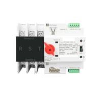 3P 3 Phase Din Rail Dual Power Automatic Transfer Switch Electrical Selector Switches Uninterrupted Power 63A 100A 125A AUOQKQUT(125A)