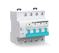 3P 4P 35mm DIN Rail Circuit Breaker Timer Remote Control Intelligent Automatic Smart Switch(25 V,4P)