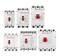 3P 4P AC MCCB Solar Moulded Case Circuit Breaker Overload Protection Switch Protector For Solar Photovoltaic PV 400V 100-630A(225A,4P)