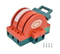 3P 63A Double Throw Electric Knife Switch, Dual Power Disconnector Switch, Bidirectional Power Isolation Switch with 380V AC Rating for Standby Generator and Industrial