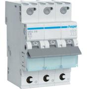 3P B 16A 6kA AC QuickConnect MBS316 Overcurrent Switch