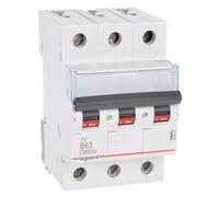 3P B 63A Overcurrent Switch 6kA AC S303 S300 TX3 Series 403408