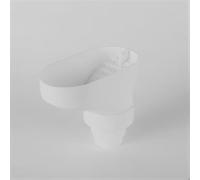 3P Downpipe Gutter Leaf Catcher - Low Maintenance Anti Clog and Blockage, Debris Guard Filter Protector - White