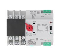 3P Dual Power Automatic Transfer Switch Uninterrupted Flame Retardant Electrical Selector Switch AC to AC for Factories Supermarket Nurseries (63A)