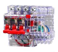 3P DZ47LE Residual Current Device Transparent Enclosure For 230V AC 50Hz Applications Meeting Standard Electrical Safety Requirements(10A)