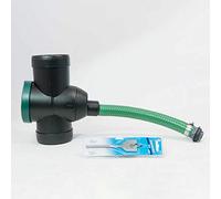 3P Filter Collector Universal, Rainwater Diverter and Filter with link kit - Ideal for Water Butts (Black)