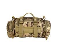 3P Military Duffel Waist Bag, Molle Bicycle Motorcycle Waterproof Fanny Packs Camera Bag Camo EDC Utility Pouch Crossbody with Shoulder Strap Hand Carry(CP Camouflage)