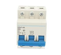 3P Miniature Circuit Breaker DIN Rail Mount Protection Circuit Breaker 400V 63A for Home Office Automatic switch