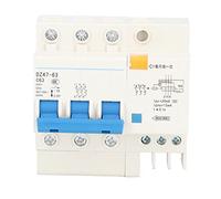 3P plus N Miniature Ground Fault Circuit Breaker Overload Protection Switch 400V 63A for Home Automatic switch