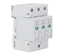 3P Protective Device, 3 - Phase Arrester Module with 60KA Imax and 420V Uc, Flame Retardant PC Voltage Protection Arrester for 35mm DIN Rail in Home Office