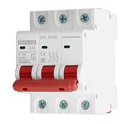 3P Small Circuit Breaker, Mini Circuit Breaker with 6000A Breaking Capacity, Magnetic System for Arc Extinguishing, DC750V 32A Circuit Breaker for Solar Photovoltaic Systems and Ma