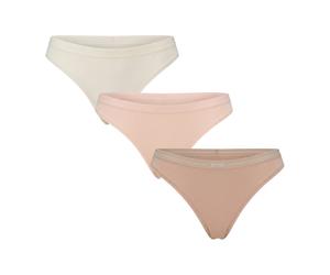 3P Thong - 3-Pack Stretch Cotton Thongs, female, Hugo, Underpants, Multicolor, XL, Underwear XL