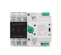 3P three-phase rail ATS photovoltaic inverter dual power automatic conversion selection switch uninterruptible power supply 63A 100A 125A photovoltaic(100A PV)