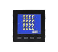 3P3L 3P4L Three Phase Multifunctional Consumption Meter 96 * 96mm AC220V LCD Digital Display Watt Hour Power Energy Meter(Black)
