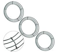 3Pack 16Inch Green Christmas Wire Wreath Rings Round Metal Wreath Frame Making Ring Wire Wreath Form Flower Wreath Frames for DIY Floral Crafts Xmas New Year Door/Wall Decor Wreath Making Supplies…