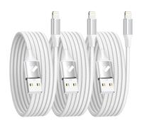 3Pack 2M iPhone Lightning Cable, MFi Certified Fast Charge Nylon USB Cable for iPhone 14/13/12/11 Pro Max/XS/XR/X/8/7/6 Plus/5