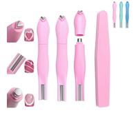3pack 3-in-1 Heart Shape Round Line Shape Nail Art Magnet Pen,Heart Magnet for Cat Eye Gel Polish,DIY nail art tool,Double-ended detachable magnetic manicure with rubbing strip (Pink)