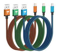 3Pack 3M iPhone Charger, MFi Certified Lightning to USB Cable, Long Braided Fast Charging Cord Compatible With iPhone 14 13 12 11 Pro Max XR XS 8 7 6 Plus SE