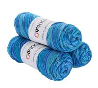 3PACK 5-Ply Variegated Yarn for Crocheting, Yarn Soft Each 100g/219 Yard Soft Cozy, Multi-Color Gradient for Knitting Sweaters, Scarves, Shawls, Hats