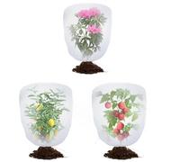 3Pack 80x80 CM Blueberry Plant Netting Cover Bag Fruit Cage，with Drawstring Garden Bug Netting Protection Bags，for Protection Plant Fruits Tree Flower from Insect Bird Eating (3, 80x80cm)
