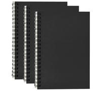 3Pack A4 Sketch Books Sketch Pads Hard Back Cover Spiral Bound Sketch Pad160gsm Paper 60 Pages (3A4)