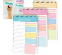3pack A5 To Do List Notebook,Weekly & Daily Planner Pad for Study,Office Supplies Desk Planner,To Do Book&Note Pads,Versatile Planning,for Desk&On-The-Go Use,Compact and Portable,Random Color,A5