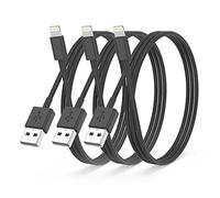 3Pack Apple MFi Certified iPhone Charger 2M,iPhone Lightning to USB A Cable 2 Meters,Fast Charging Cable Lead for iPhone 12 SE 2020 11 Xs Max XR X 8 Plus 7 Plus 6 Plus 5s SE iPad Pro，black