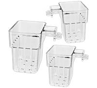 3pack Aquariums Plant Basket Transparents Holer Clear Fish Tanks Holders For Hobbyists And Professional Aquariums Decoration Holders