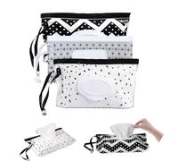 3Pack Baby Wipes Dispenser,Portable Refillable Travel Wet Wipe Pouch,Wipe Container for Bathroom,Car,Travel,Outdoor Camping Sports,Pet Nursery Care,Gifts for Baby Showers of New Parents