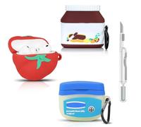 (3Pack+Cleaning Pen) XMBYGY Case for AirPods Pro 3rd Generation 2025 with 3 in 1 Cleaning Kit, Multiple Combinations Silicone Cute Cartoon Charging Case Protective Cover for AirPods Pro 3 (T+F+N)