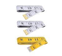 3Pack Dual Sided Body Measuring Tape Measures for Body Flexible Leather Body Tapes Measure for Tailors Weight Loss Waist Tape Measure Sewing 200 cm 78.7 Inch(Yellow and White)