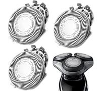 3Pack Electric Replacement Heads, Dual Precision Shaver Cutting Heads for Philips 1000 200 3000 5000 Stainless Steel Shaver Blade Razor Accessories Compatible with Phillips Series AT8xx/AT7xx/PT7xx