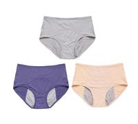 3PACK Everdries Leakproof Ladies Underwear,High Waist Leak Proof Period Protective Panties,Menstrual Postpartum Leakproof Washable Plus Size Underwear ,Incontinence Underwear Leakproof Panties