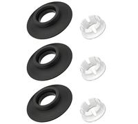 3Pack Flush Valve Seal for Ideal Standard,Replacement Flush Valve Seal & Clip for Ideal Standard SV01967,Flushs Valves Seals Kits,Simple and Easy Installation(Black)
