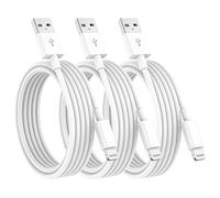 3Pack for Apple iPhone Charger Cable 2M, USB A to Cable Lead 2 Meters, Fast Charging Phone Long Cables for iPhone 14 Pro Max 13 12 11 SE2 Xs Max XR X 8 Plus 7 6 Plus 5s SE
