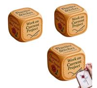 3Pack Fun Twist for Every Stitcher - Embroidery Dice for Beginner Artists Women Stitchers Enthusiasts Artwork Knitting Travel Workshop Home Classes