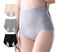 3Pack Heavy Flow Period Pants Post Partum Pants High Waist Postpartum Underwear Leakproof Menstrual Knickers Extra Protection Period Underwear Menstrual Underwear Briefs Period Pants for Teenage Girls