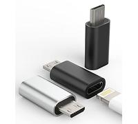 3Pack,Micro USB to Lightning Adapter,Lightning Female to Microusb Male Adapter for Apple iPhone 5s 6 6s 7 8 Plus se2 x xr xs 11 12Mini max pro Ipad power Connector Samsung Galaxy S7 S6 Edge,Nexus 5,LG