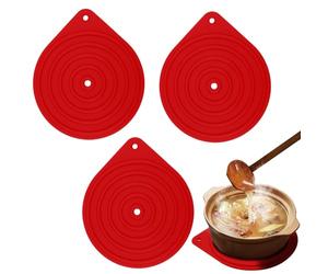 3Pack Microwave Plate Warmers, Silicone Food Warming Mat Silicone Heat-Resistant Serving Mats Pot Holder Non-Slip Silicone Mats for Warming Dinner Plates Worktops Oven Hot Pan Dinner Party Cooking