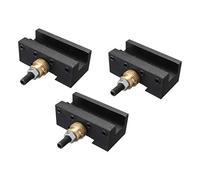 3Pack Mini Quick Change Tool Post Holder Set Iron and Brass Turning Tool Post Holder with High Processing Stability