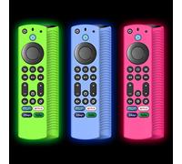 3Pack NS-RCFNA-21 Remote Silicone Cover for Toshiba Insignia CT-RC1US-21 CT95018 FireTV Remote,Alexa Voice Remote Case for TV Omni Series and 4-Series 4K UHD Smart TV Remote-Glow in Dark|with Lanyard