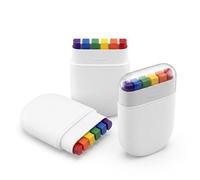 3Pack Rainbow Face Paint, Pride Flag Face Paint, Face Paints, Gay Pride Rainbow Stripe Fan Brush Stick, Festival and Party Makeup with Vibrant Colours for Gay Prides Parade, Prides Month Celebrations